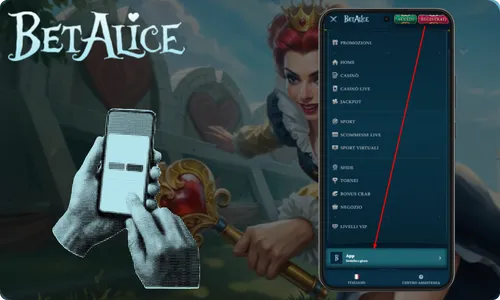 BetAlice Casino app
